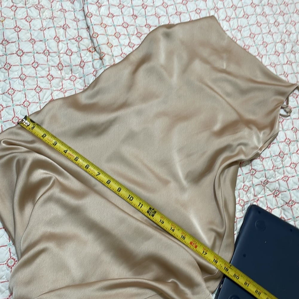 show me your mumu, champagne, satin bias, cut slip dress - Picture 12 of 13